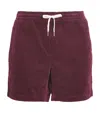 Polo Ralph Lauren Corduroy Logo Shorts In Red