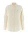 Polo Ralph Lauren Corduroy Shirt Shirt And Blouse Beige In Neutral