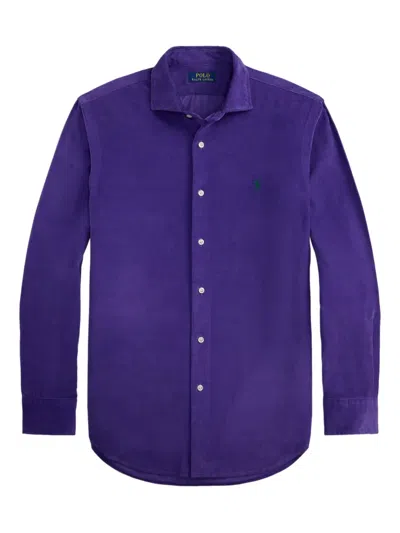 Polo Ralph Lauren Corduroy Long-sleeve Shirt In Blue