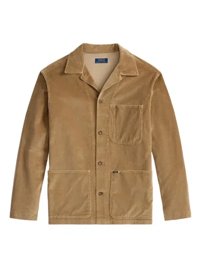 Polo Ralph Lauren Corduroy Long-sleeve Shirt In Brown