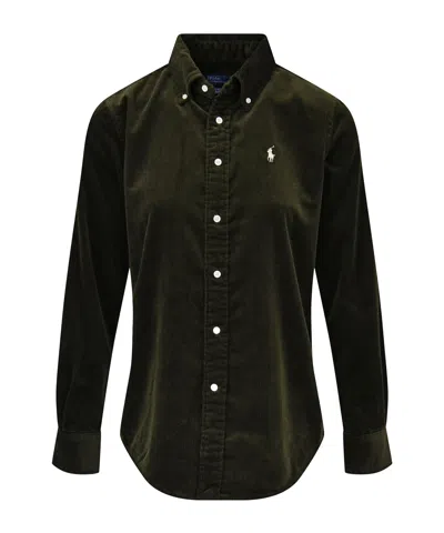 POLO RALPH LAUREN CORDUROY LONG-SLEEVES COLLARED SHIRT
