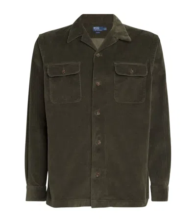 Polo Ralph Lauren Corduroy Overshirt In Green