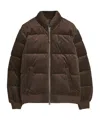 Polo Ralph Lauren The Gorham Corduroy Down Jacket In Brown