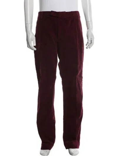 Pre-owned Polo Ralph Lauren Corduroy Pants In Burgundy