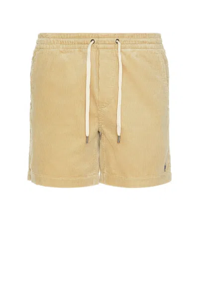 Polo Ralph Lauren Traveler Icon Logo Slim Fit Mid Swim Shorts In Neutral