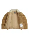 Polo Ralph Lauren Corduroy Puffer Jacket In Brown