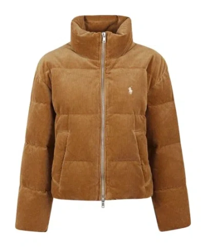 POLO RALPH LAUREN CORDUROY QUILTED PUFFER JACKET