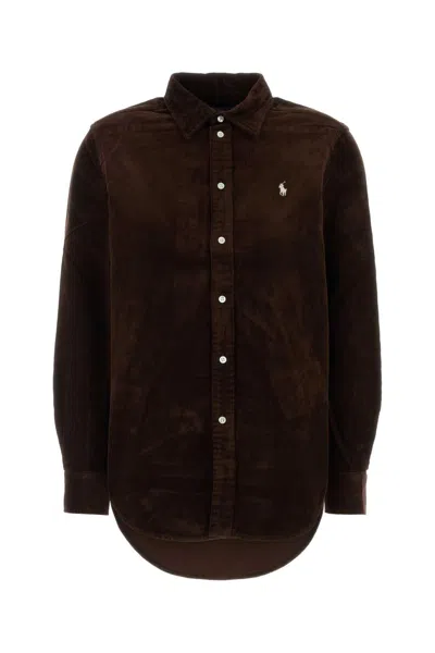 Polo Ralph Lauren Corduroy Shirt In Brown