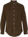 Polo Ralph Lauren Cotton Corduroy Shirt In Braun