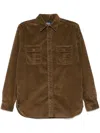 Polo Ralph Lauren Wide Wale Corduroy Sport Shirt In Brown