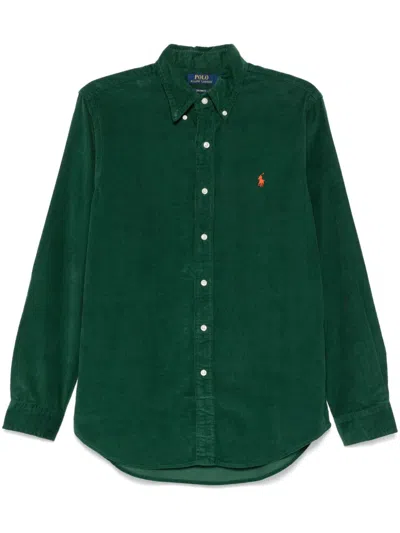 Polo Ralph Lauren Corduroy Shirt In Mossy Green