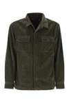 Polo Ralph Lauren Corduroy Shirt Jacket In Green