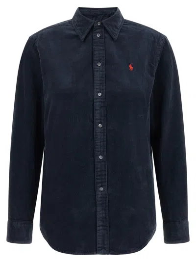 Polo Ralph Lauren Corduroy Shirt In Navy