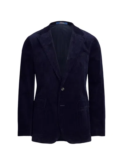 Polo Ralph Lauren Stretch Cotton-corduroy Suit Jacket In Blue