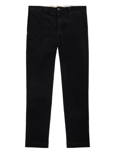 Polo Ralph Lauren Corduroy Straight-leg Trousers In Black