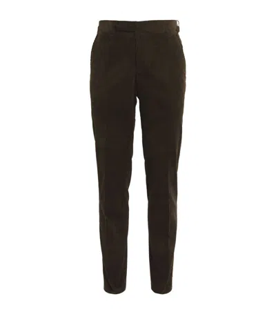 Polo Ralph Lauren Corduroy Suit Trousers In Brown