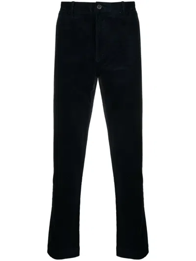 Polo Ralph Lauren Corduroy Tapered-leg Trousers In Blue