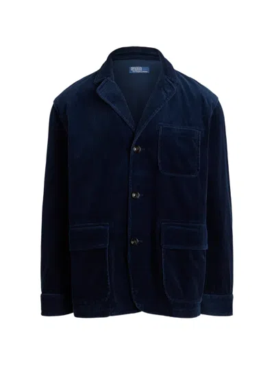 Polo Ralph Lauren Corduroy Three-pocket Blazer In Blue