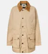 Polo Ralph Lauren Corduroy-trimmed Cotton Field Jacket In Neutral