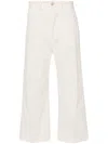 Polo Ralph Lauren Wide-leg Cotton Trousers With Concealed Fly In White