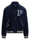 Polo Ralph Lauren Corduroy Letter Jacket In Blue