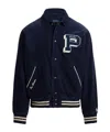 Polo Ralph Lauren Corduroy Letter Jacket In Blue