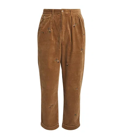 Polo Ralph Lauren Corduroy Whitman Trousers In Brown
