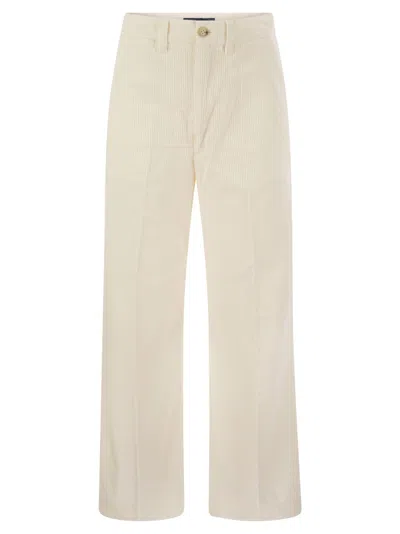 POLO RALPH LAUREN CORDUROY WIDE-LEG CROPPED TROUSER POLO RALPH LAUREN