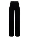 Polo Ralph Lauren Corduroy Wide-leg Trousers In Black