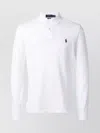 Polo Ralph Lauren Pony Embroidered Long-sleeved Polo Shirt In White