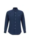 Polo Ralph Lauren Core Replen Stretch Cotton Shirt In Blue