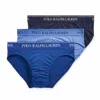 Polo Ralph Lauren Three Pack Logo Waistband Briefs In Multicolor