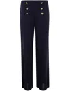 Polo Ralph Lauren Ralph Lauren High-waist Wide-leg Trousers In Lauren Navy