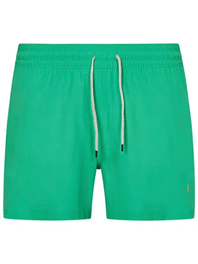 Polo Ralph Lauren Men's Traveler Swim Shorts In Verde