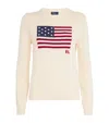 Polo Ralph Lauren Long Sleeve Crew Neck Polo Jumper In Ivory