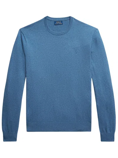 Polo Ralph Lauren Cotton And Cashmere Sweater In Blue