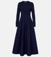 Polo Ralph Lauren Cotton And Wool-blend Maxi Dress In Animal Print