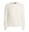 Polo Ralph Lauren Cotton Aran-knit Sweater In White