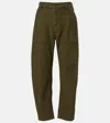 Polo Ralph Lauren Cotton Barrel-leg Pants In Green