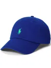 Polo Ralph Lauren Classic Sport Logo-embroidered Cotton Cap In Blau