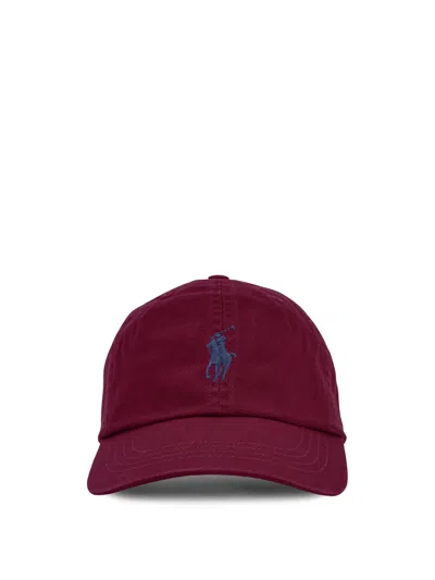 Polo Ralph Lauren Cotton Baseball Hat In Burgundy