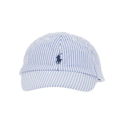 Polo Ralph Lauren Cotton Baseball Hat Kids In 2604a Blue/white