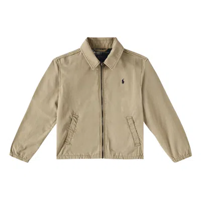 Pre-owned Polo Ralph Lauren Cotton Bayport Full Zip Windbreaker Jacket 'cafe Tan' | Men's Size Xl In Brown