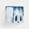 Polo Ralph Lauren Babies' Cotton Beanie & Bootie Set In Pearl Blue