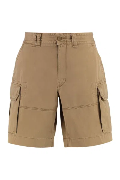 Polo Ralph Lauren Cotton Bermuda Shorts In Brown