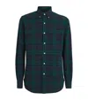 Polo Ralph Lauren Button-down Collar Logo-embroidered Checked Brushed-cotton Oxford Shirt In Multi