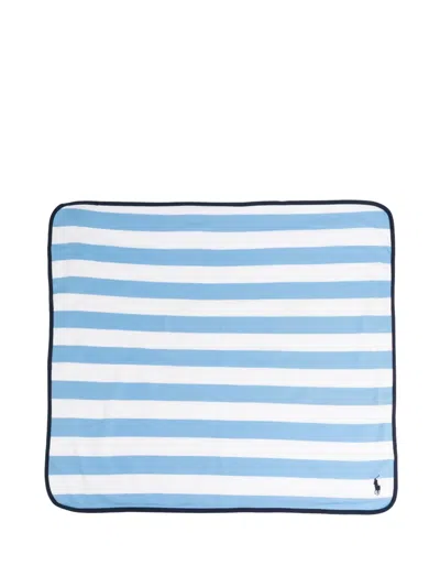 Polo Ralph Lauren Cotton Blanket In Blue