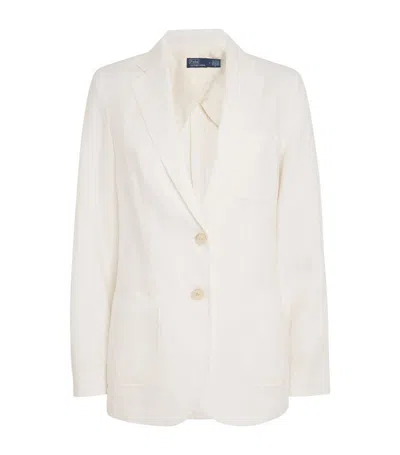 Polo Ralph Lauren Cotton Blazer In White