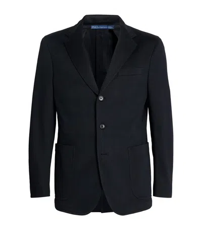 Polo Ralph Lauren Cotton-blend Blazer In Black