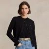 Polo Ralph Lauren Cotton-blend Cardigan In Black